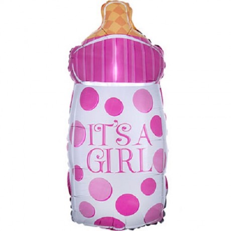 Шар фигура Бутылочка IT'S A GIRL